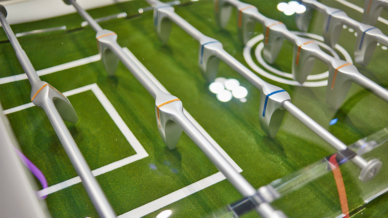 Illustration for article titled Ford Designed a Sleek Futuristic Foosball Table With Actual Grass Turf